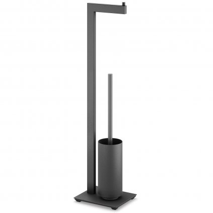 Toilettenbutler LINEA 72 cm, schwarz, Edelstahl, Zack