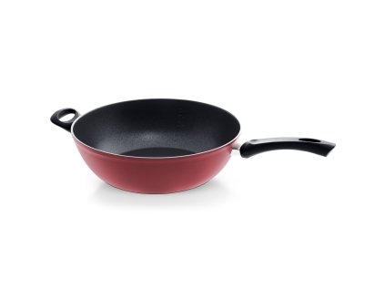Wok COLOR EDITION 32 cm, rot, Aluminium, Fissler