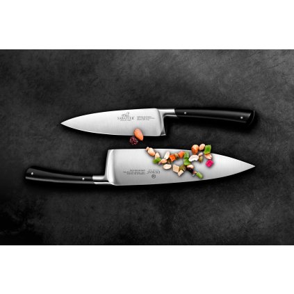Chefmesser Kochmesser EDONIST 20 cm, Edelstahlnieten, schwarz, Lion Sabatier
