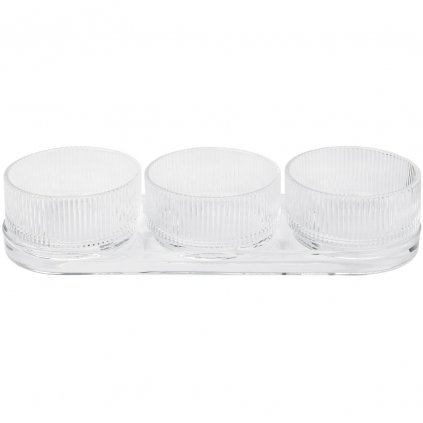 Tapas-Set PILASTRO 30 cm, klar, Glas, Stelton