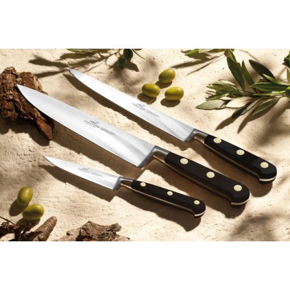 Chefmesser Kochmesser IDÉAL 20 cm, Messingnieten, schwarz, Lion Sabatier