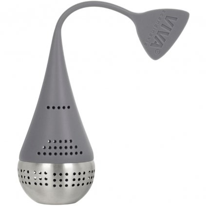 Teesieb INFUSION EGG 16 cm, grau, Edelstahl, Viva Scandinavia