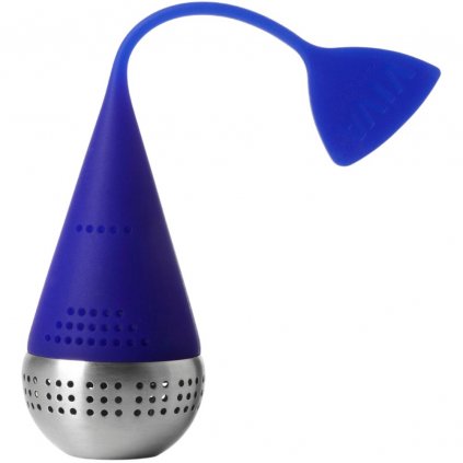 Teesieb INFUSION EGG 16 cm, blau, Edelstahl, Viva Scandinavia