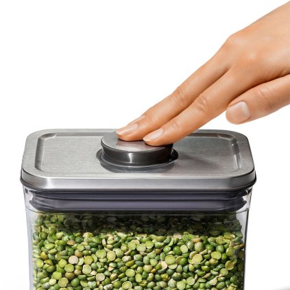 Vorratsdose POP STEEL 2,6 l, rechteckig, Kunststoff, OXO