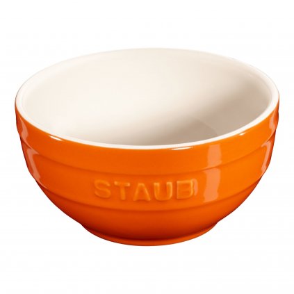 Schale 400 ml, orange, Keramik, Staub