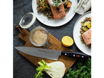 Küchenmesser Set PREMIER PLUS mit Messerblock, 9-teilig, rostfreier Stahl, F.DICK