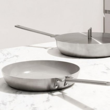 Bratpfanne CONVIVIO 24 cm, Edelstahl, Alessi