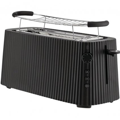 Toaster PLISSÉ XXL 46 cm, schwarz, kunststoff, Alessi