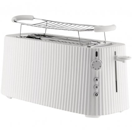 Toaster PLISSÉ XXL 46 cm, weiß, Kunststoff, Alessi