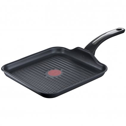 Grillpfanne SELECTION 26 x 26 cm, schwarz, Aluminium, Tefal