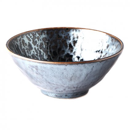 Schüssel BLACK PEARL 20 cm, 800 ml, schwarz, keramik, MIJ
