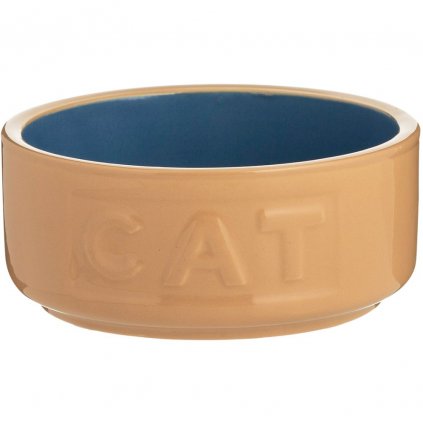 Katzennapf PETWARE CANE 13 cm, zimt/blau, Steingut, Mason Cash