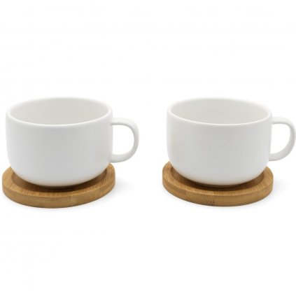 Teetasse UMEA 250 ml, 2er-Set, weiß, Keramik, Bredemeijer