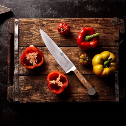 Chefmesser Kochmesser ALPHA OAK 21 cm, braun, Güde