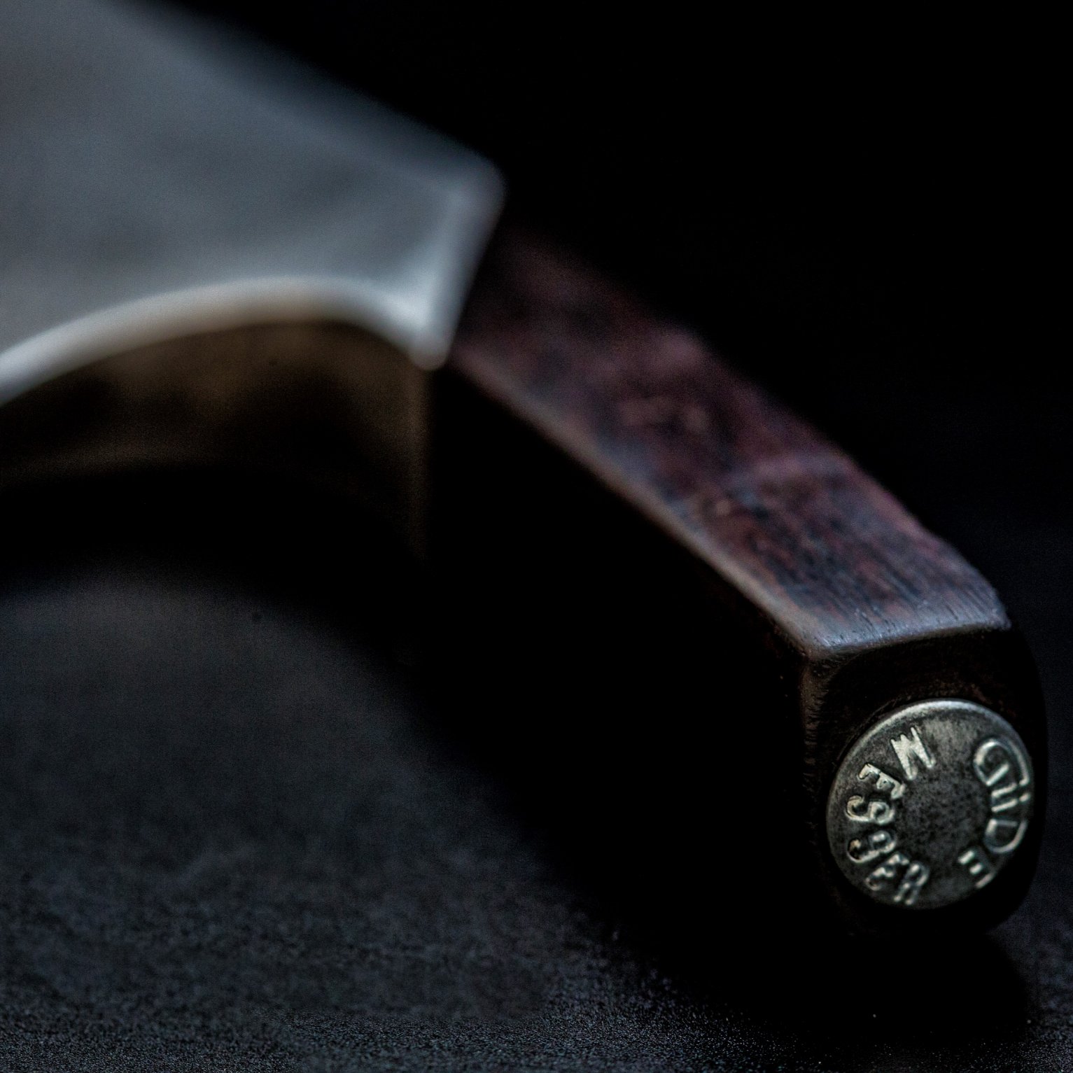 Chefmesser Kochmesser THE KNIFE GRENADILL DAMASCUS 26 cm, braun, Güde