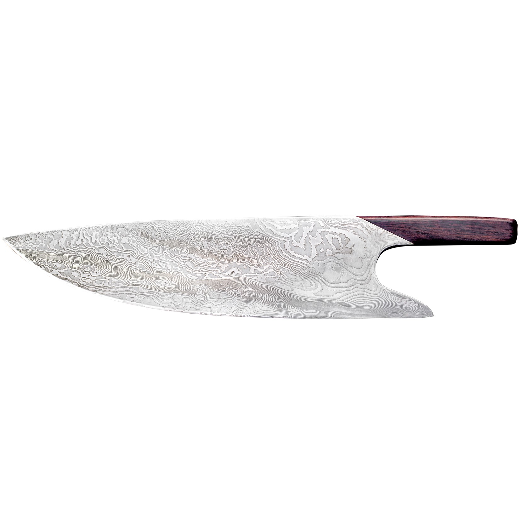 Chefmesser Kochmesser THE KNIFE GRENADILL DAMASCUS 26 cm, braun, Güde