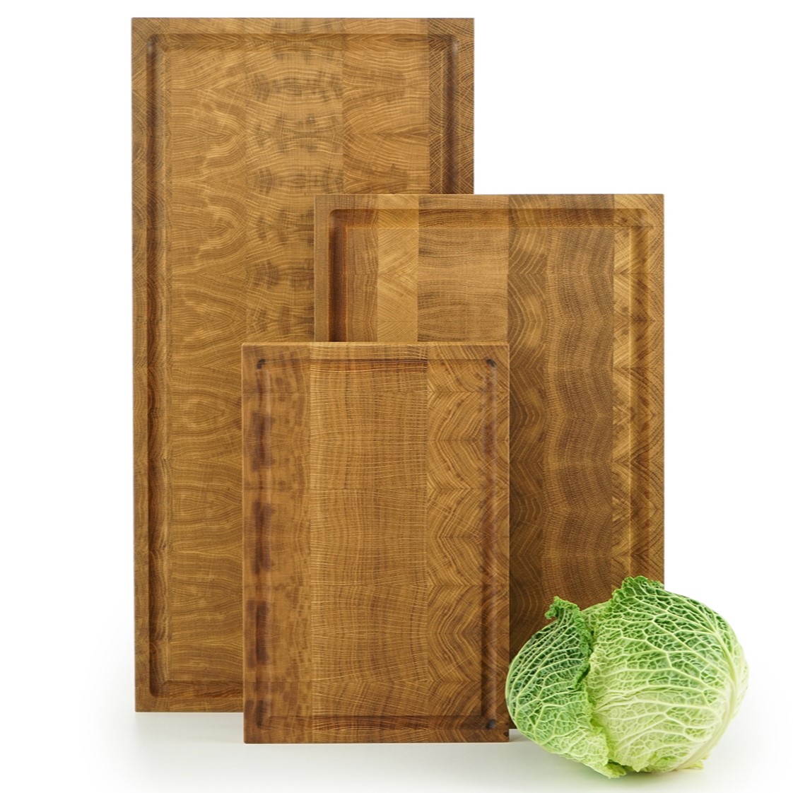 Schneidebrett ESSENTIALS REVERSIBLE END GRAIN 33 x 22 cm, Eichenholz, Jack & Lucy