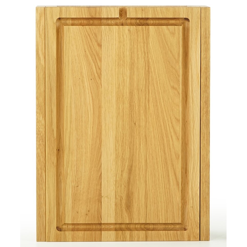 Schneidebrett ONE LONG GRAIN 45 x 33 cm, mit Schublade, Eichenholz, Jack & Lucy