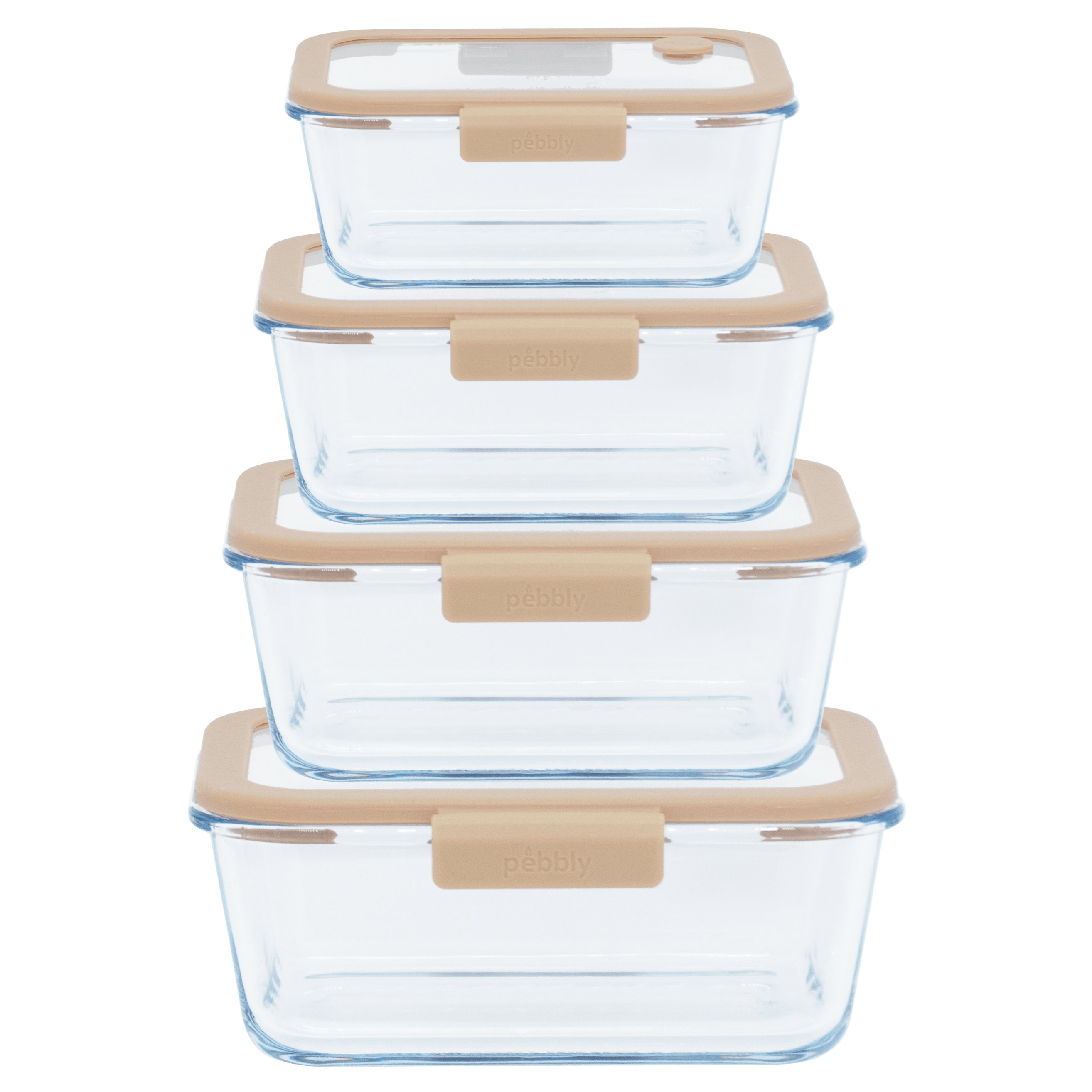 Frischaltedose PKV-052 460 ml, Vakuum, Glas, Pebbly