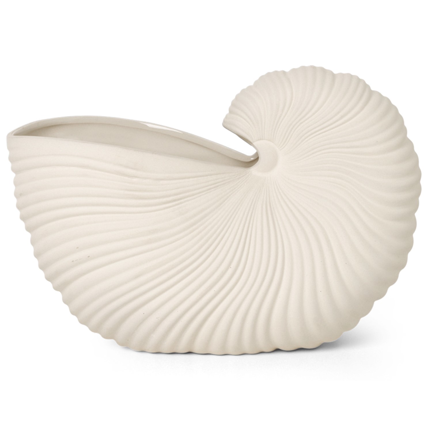 Blumentopf SHELL TOPF 31 cm, weiß, steingut, fest LIVING