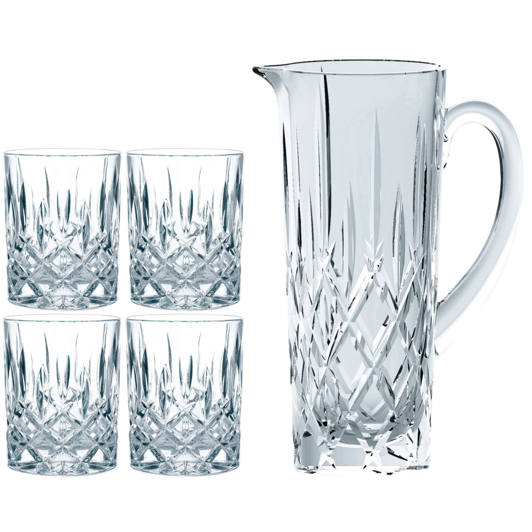 Trinkglas NOBLESSE 330 ml, set à 4 st, mit Kanne, glas, Nachtmann