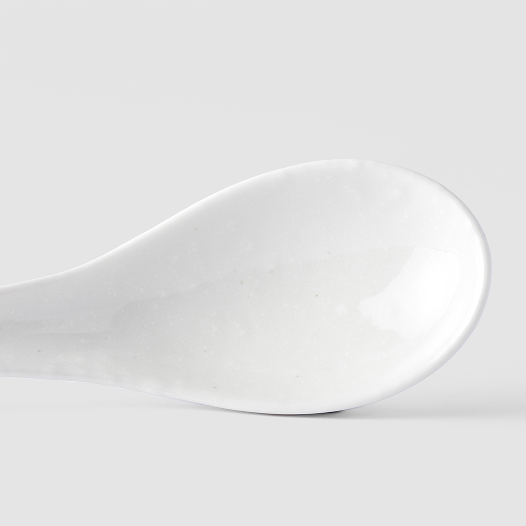 Japanischer Löffel 17,5 cm, weiß, MIJ