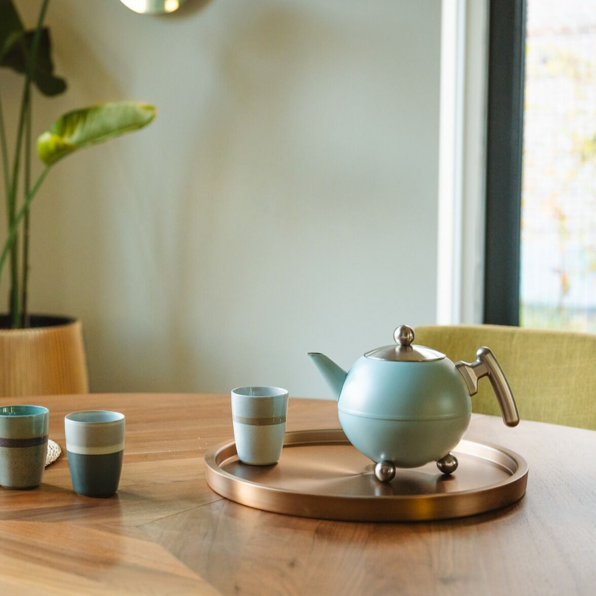 219389 1 cajova konvice duet bella ronde 1 2 l svetle modra nerezova ocel bredemeijer