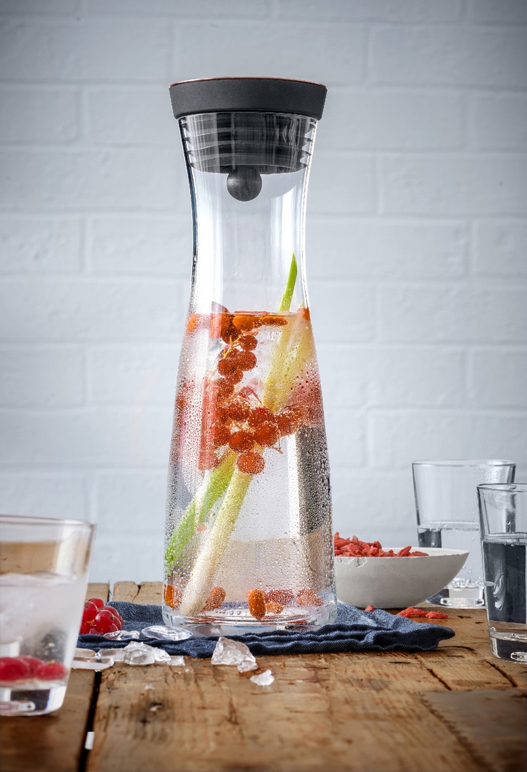 Wasserkaraffe BASIC 1 l, mit Kupferdeckel, WMF