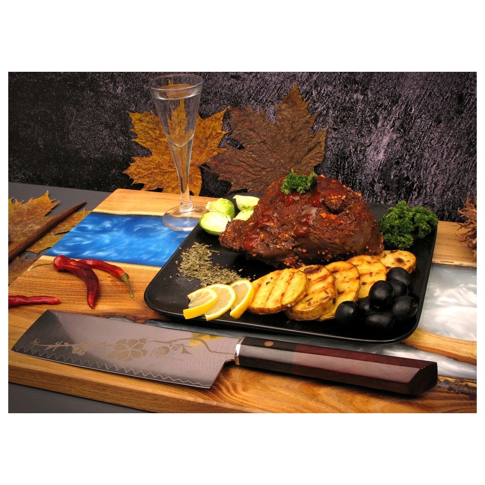 Japanisches Messer Set JOSHI SAKURA, 4-teilig, mit Schleifstein, Geschenkbox, Dellinger
