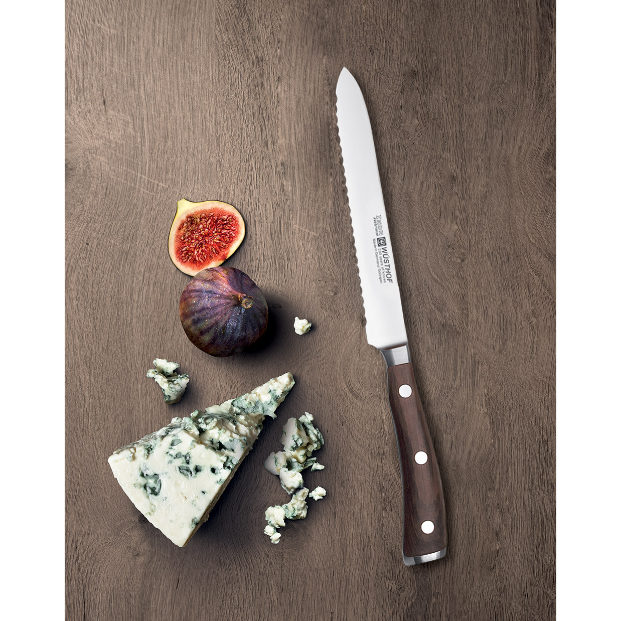 Schinkenmesser IKON 14 cm, gezahnte Klinge, Wüsthof