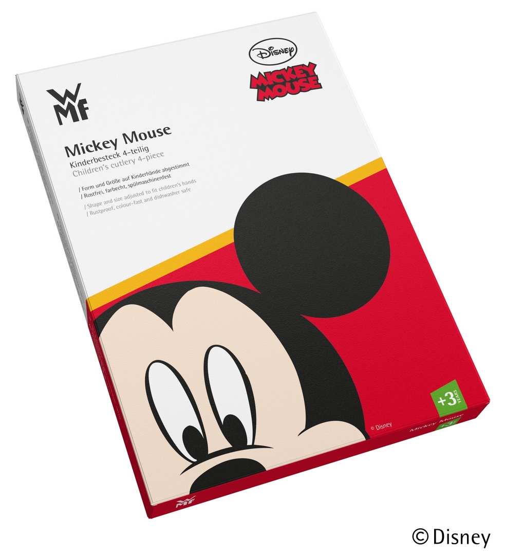 Kinder Besteckset MICKEY MOUSE DISNEY, 4-teilig, WMF