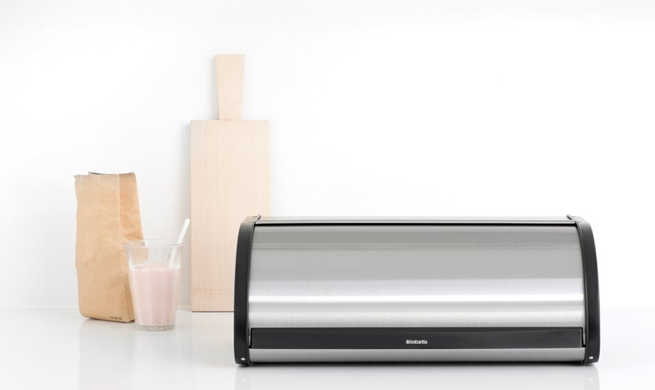 Rollbrotkasten ROLL TOP, Fingerprint Proof, Stahl matt, Brabantia