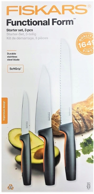 Messerset FUNCTIONAL FORM, 3-teilig, Fiskars