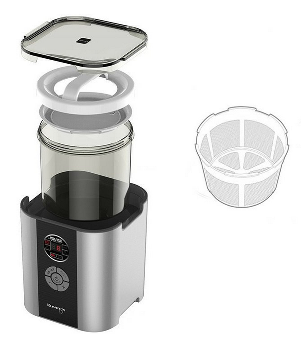 Joghurtbereiter FERMENTOR, Silber, Kuvings
