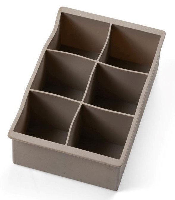 Eiswürfelform, für 6 extra große Eiswürfel, Silikon, Bitz