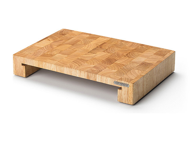 Schneidebrett 48 x 32,5 cm, mit Edelstahlschublade, braun, Holz Continenta