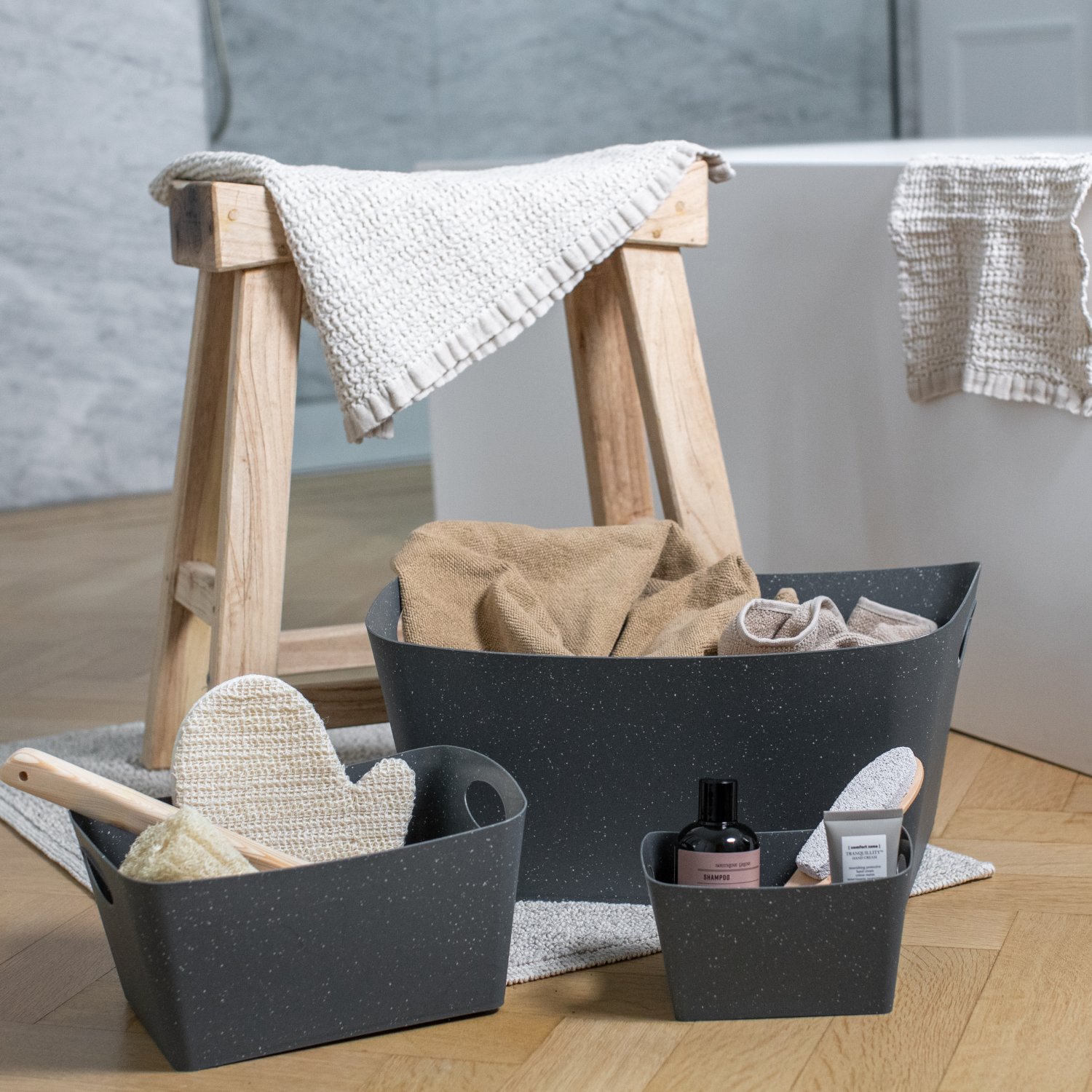 Aufbewahrungsbox BOXXX S 1 l, Naturgrau, Koziol
