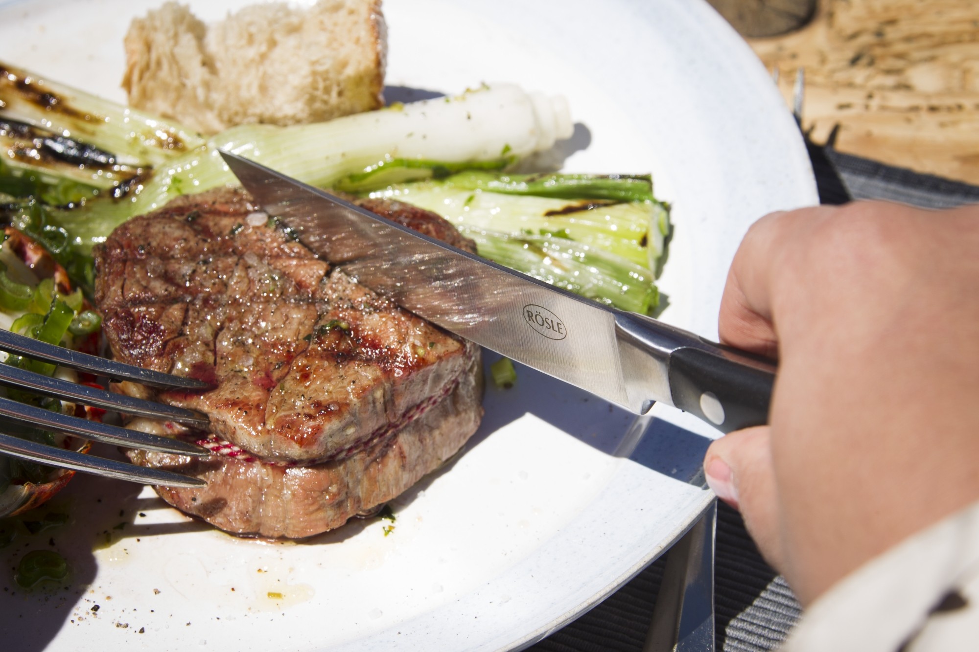Steakbesteckset, 4-teilig, Rösle