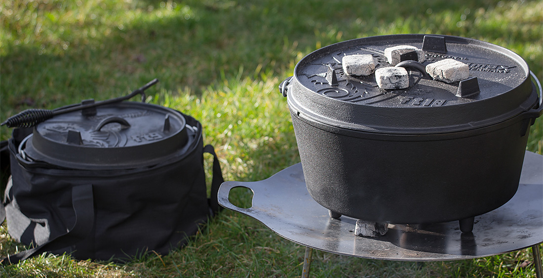 Outdoor Feuertopf FT9 9 l, mit Füßen, Gusseisen, Petromax