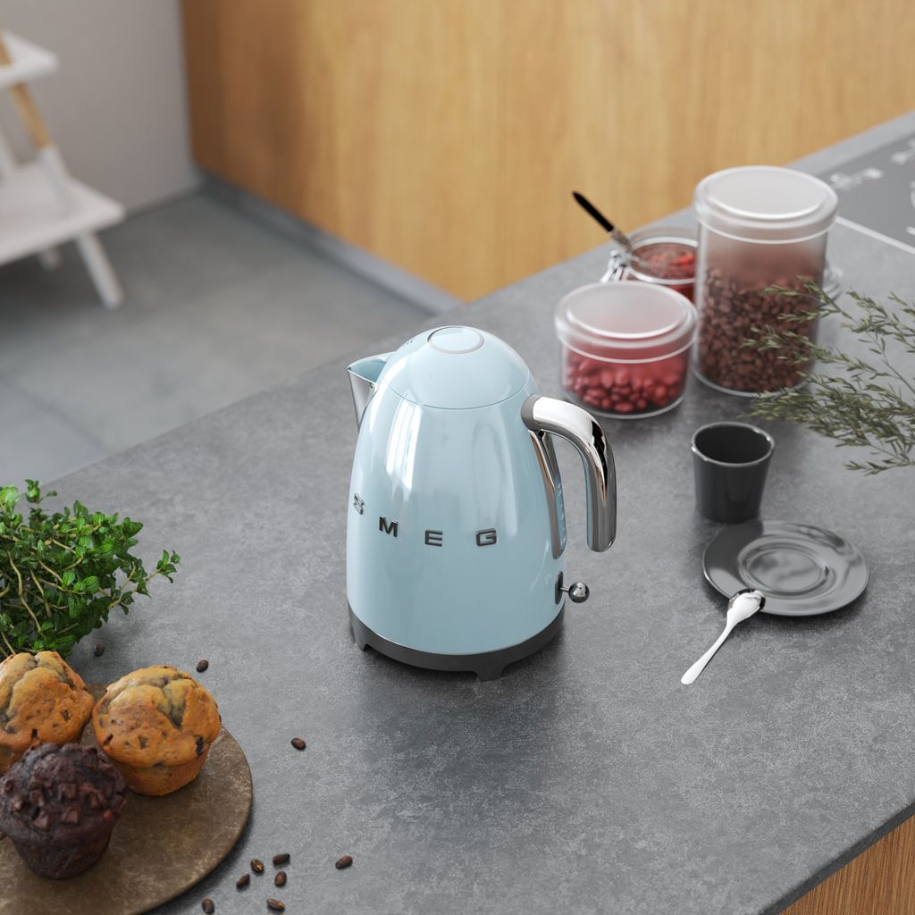 Wasserkocher KLF03PBEU 1,7 l, pastellblau, Smeg