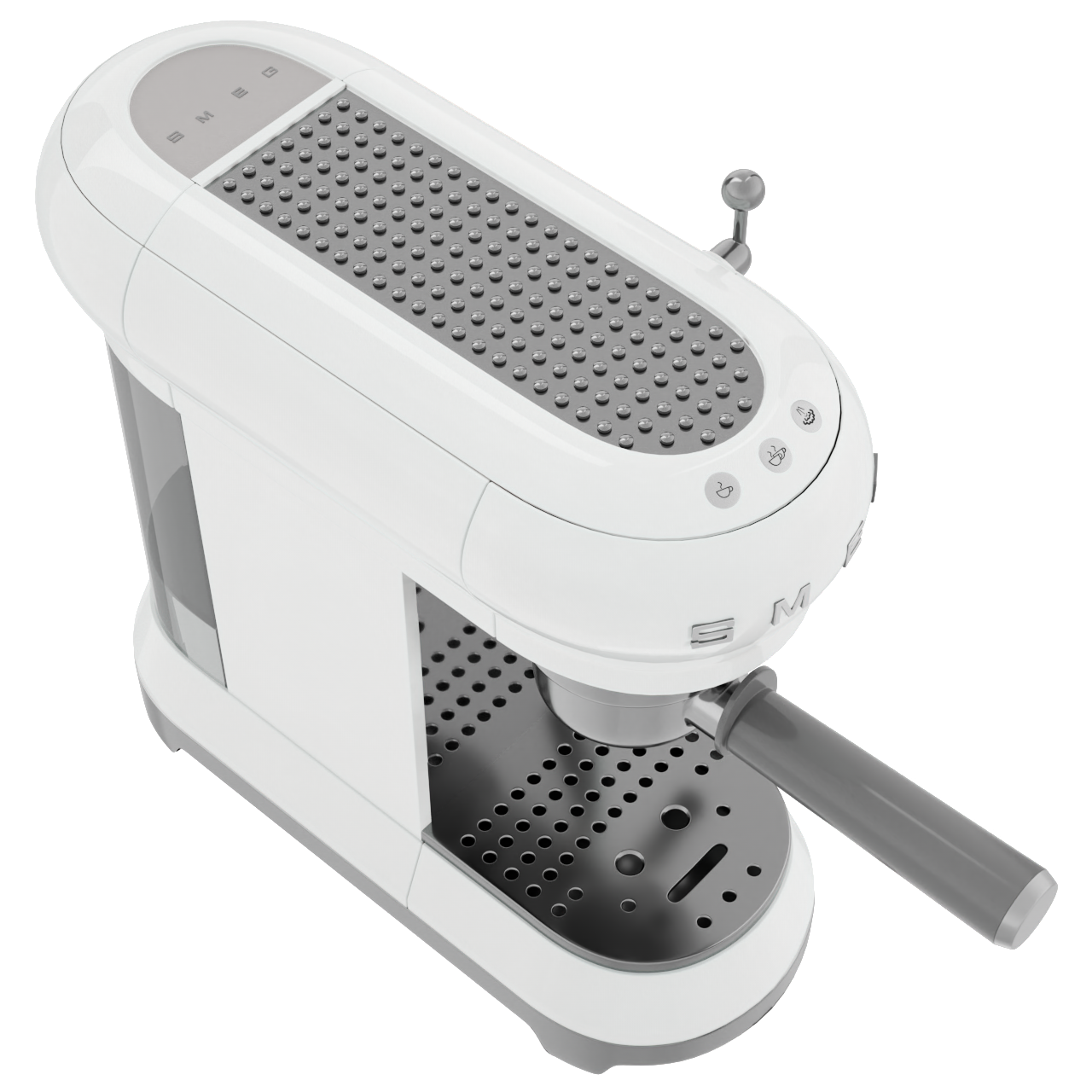 Espressomaschine mit Siebträger ECF01WHEU, weiß, Smeg