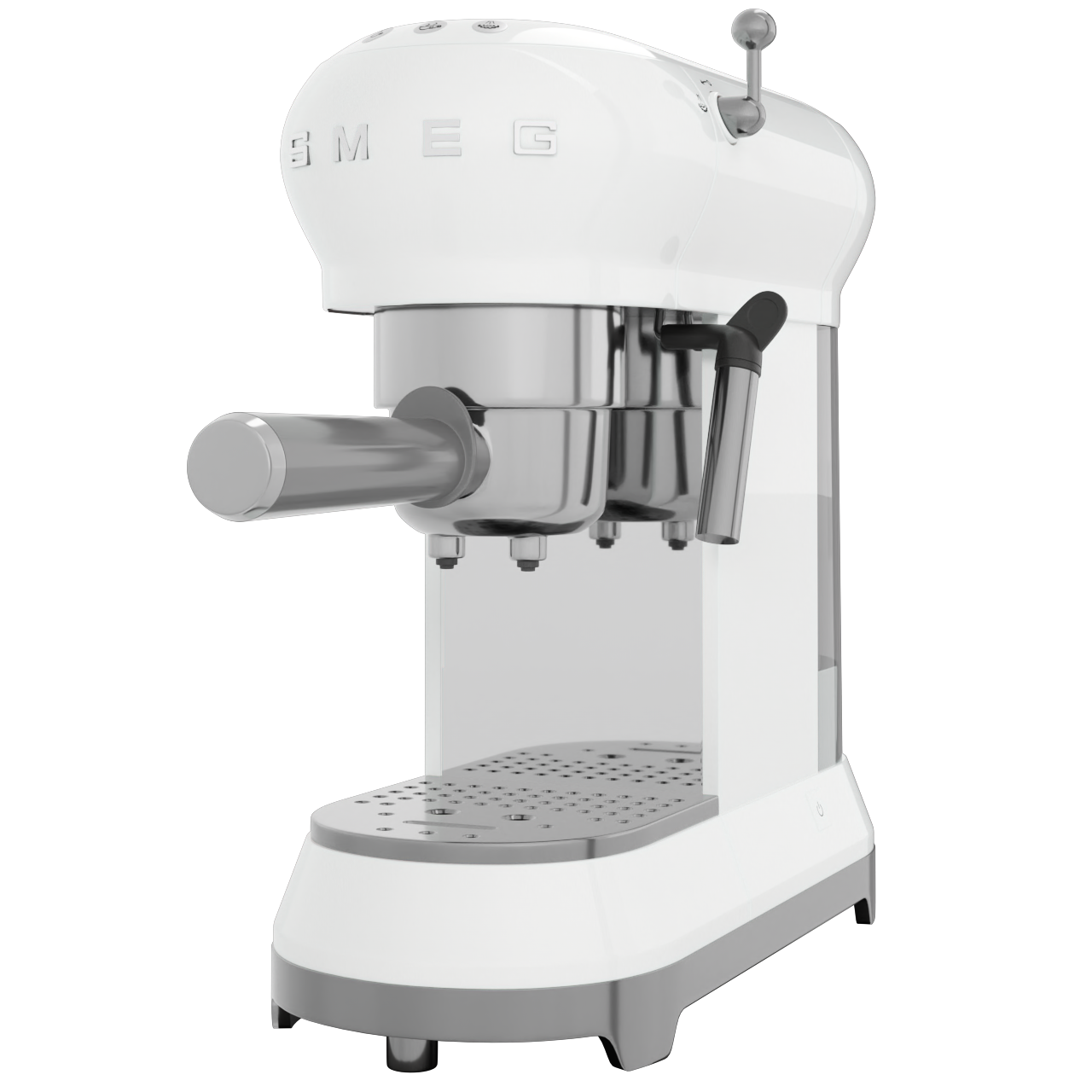 Espressomaschine mit Siebträger ECF01WHEU, weiß, Smeg