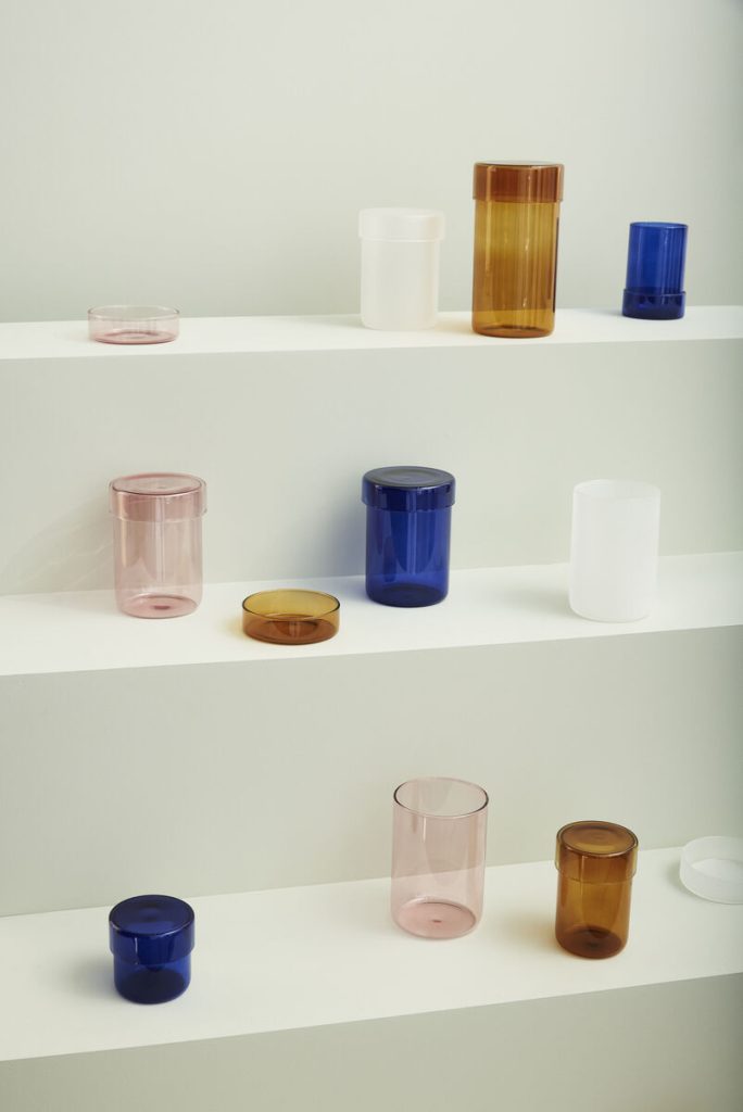 Vorratsdose POP S, 2er-Set, rosa, Hübsch