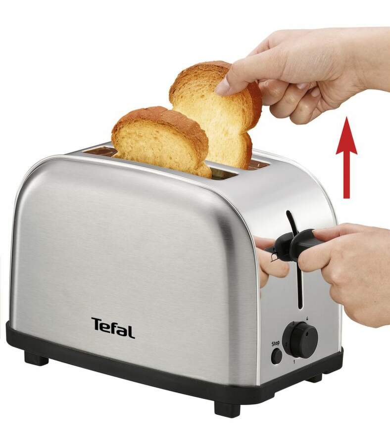Toaster ULTRA MINI TT330D30, 2 Scheiben, Silber, Tefal
