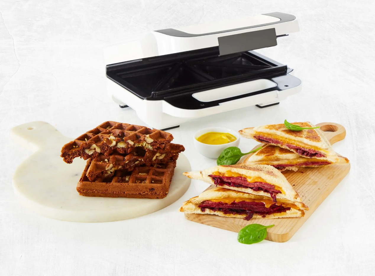 Sandwichmaker und Waffeleisen SNACK XL SW701110, weiß, Tefal