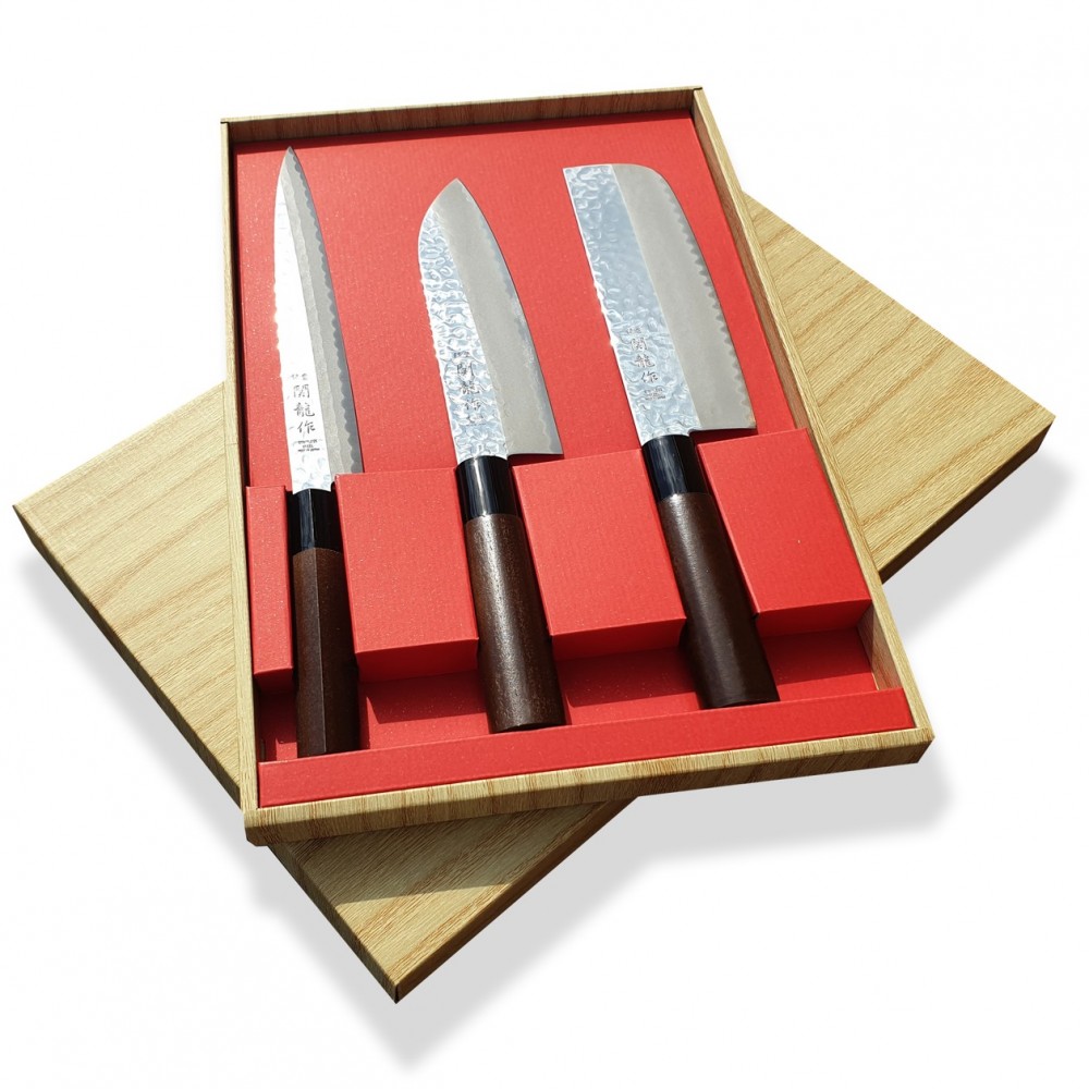 Messerset TSUCHIME AX JAPAN, 3-teilig, Geschenkbox, Dellinger