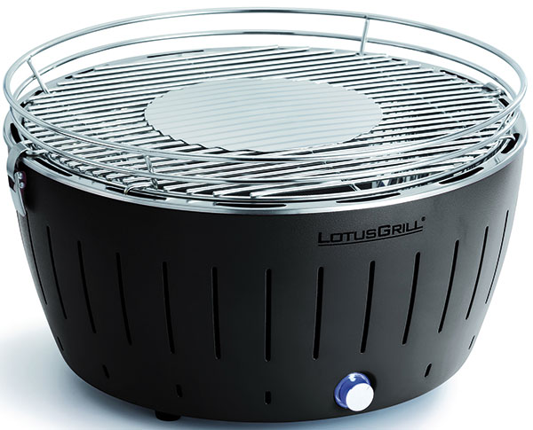 Tischgrill Holzkohlegrill, grau, LotusGrill