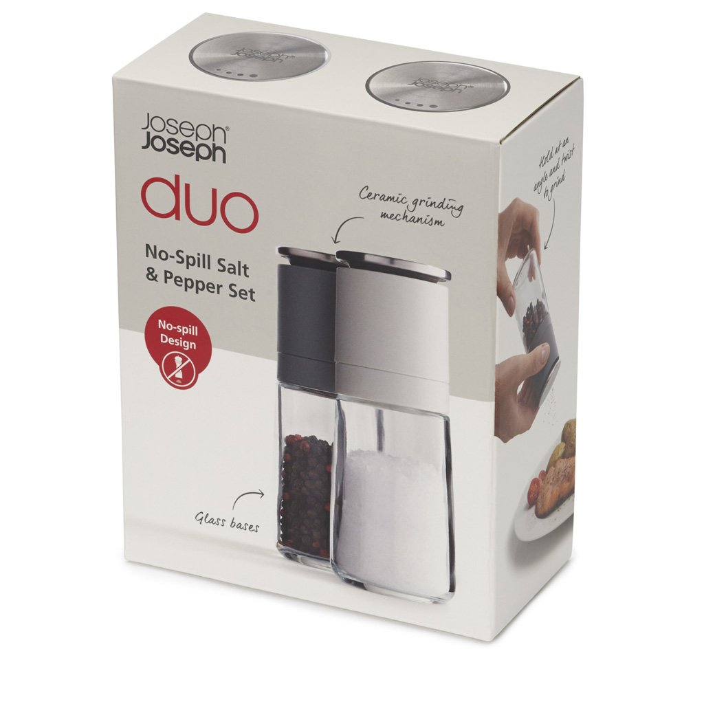 Salz- und Pfeffermühle Set DUO 20164, grau, Joseph Joseph