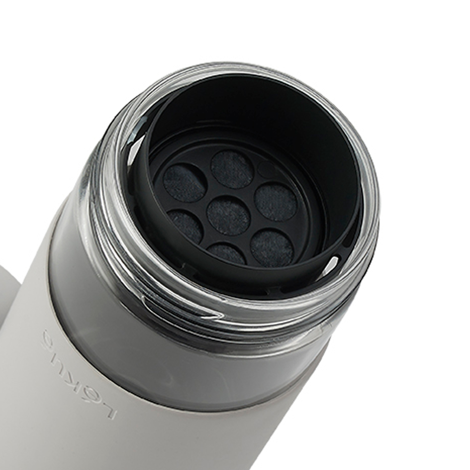 Trinkflasche BOTTLE TO GO 600 ml, mit Kohlefilter, Lékué