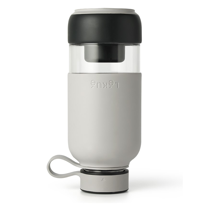 Trinkflasche BOTTLE TO GO 600 ml, mit Kohlefilter, Lékué